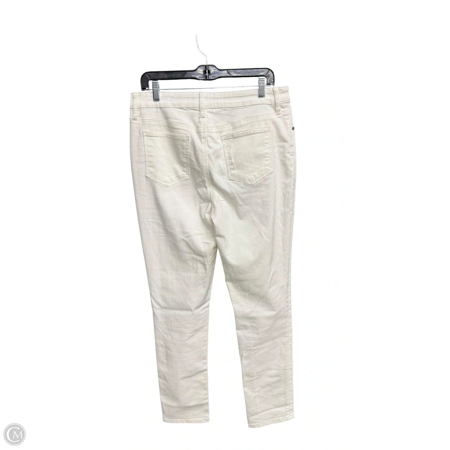 Jeans Skinny By Chicos In White Denim, Size: 8l