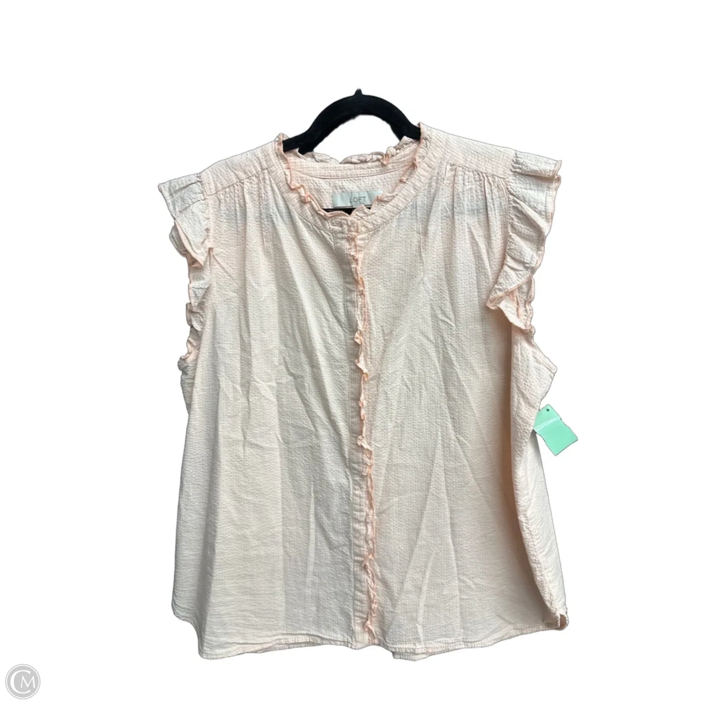 Top Sleeveless By Loft In Orange, Size: Xl