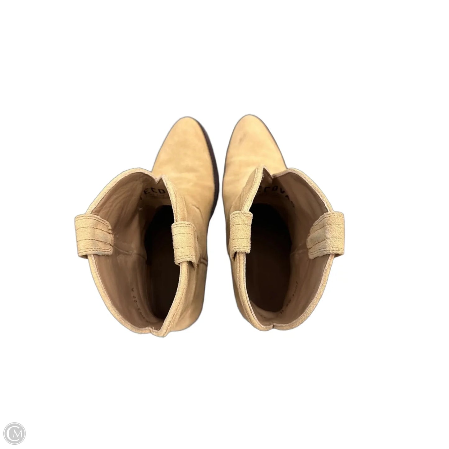 Boots Ankle Heels By Clothes Mentor In Beige, Size: 9
