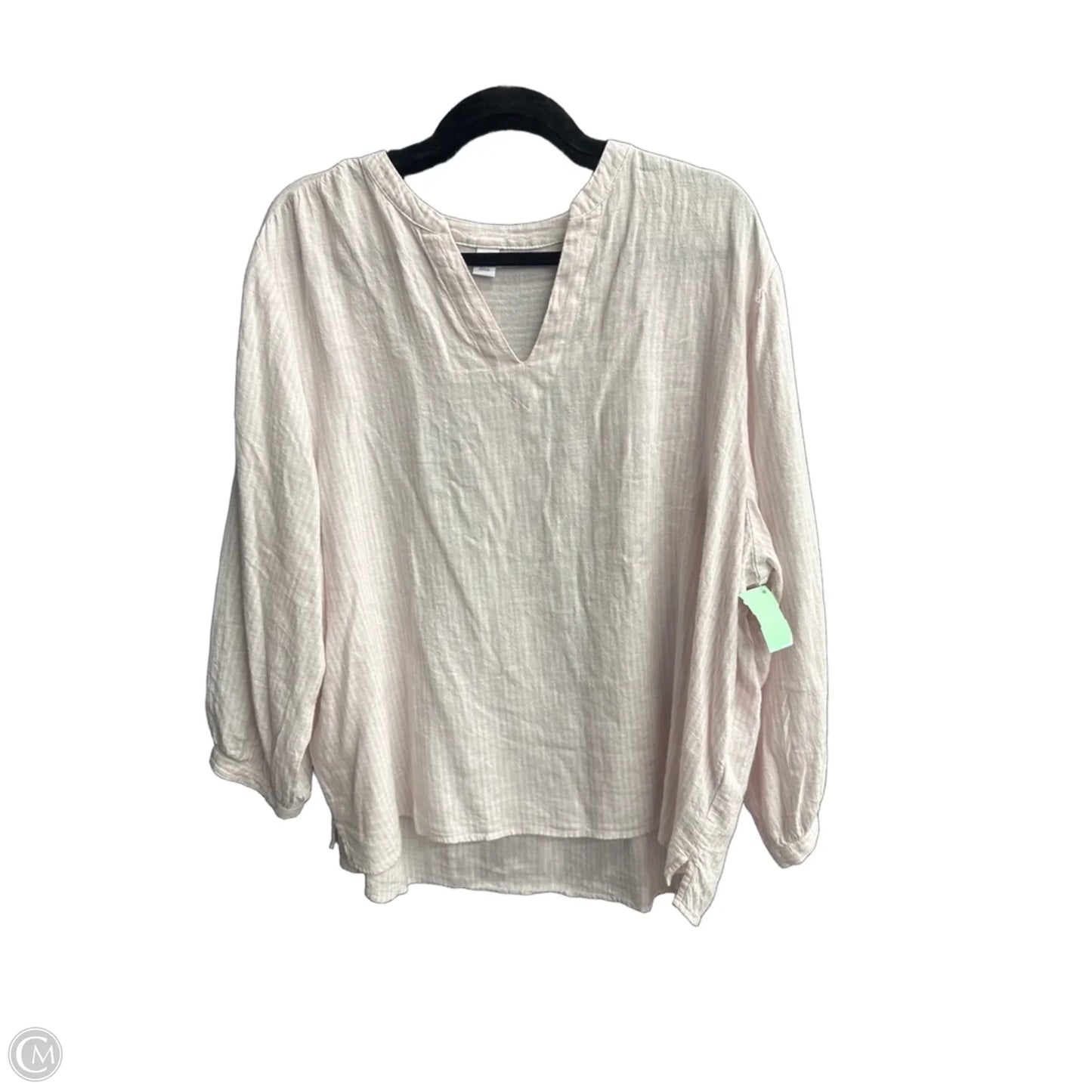 Top 3/4 Sleeve By Old Navy In Striped Pattern, Size: Xl