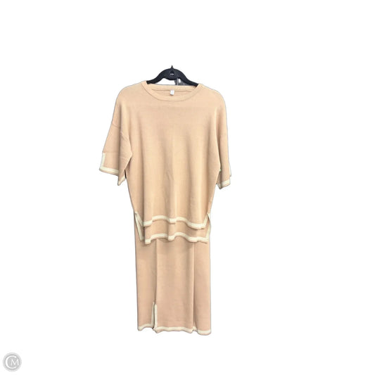 Pants Set 2pc By Clothes Mentor In Beige, Size: S