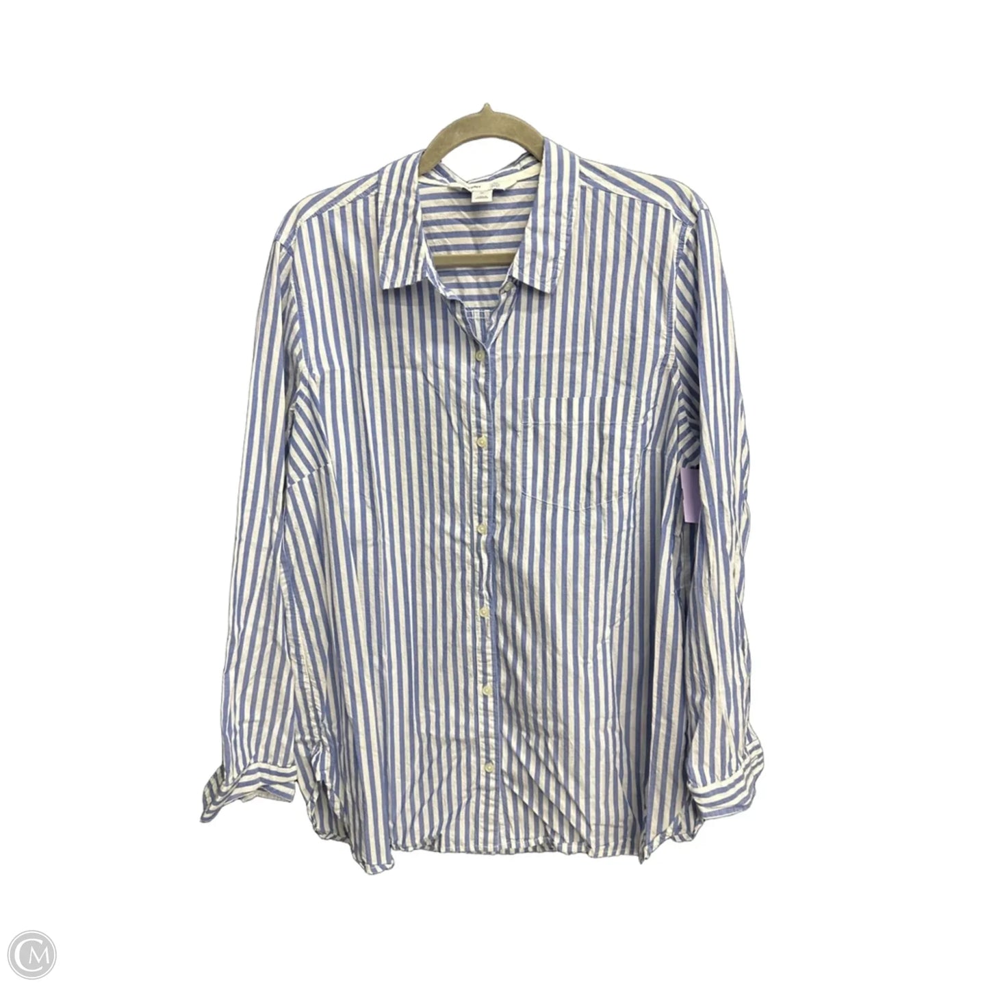 Top Long Sleeve By Old Navy In Tropical Print, Size: Xl