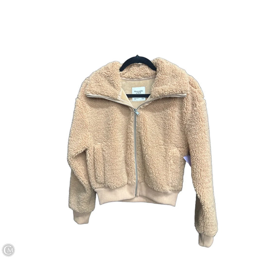 Jacket Faux Fur & Sherpa By Abercrombie And Fitch In Brown, Size: S