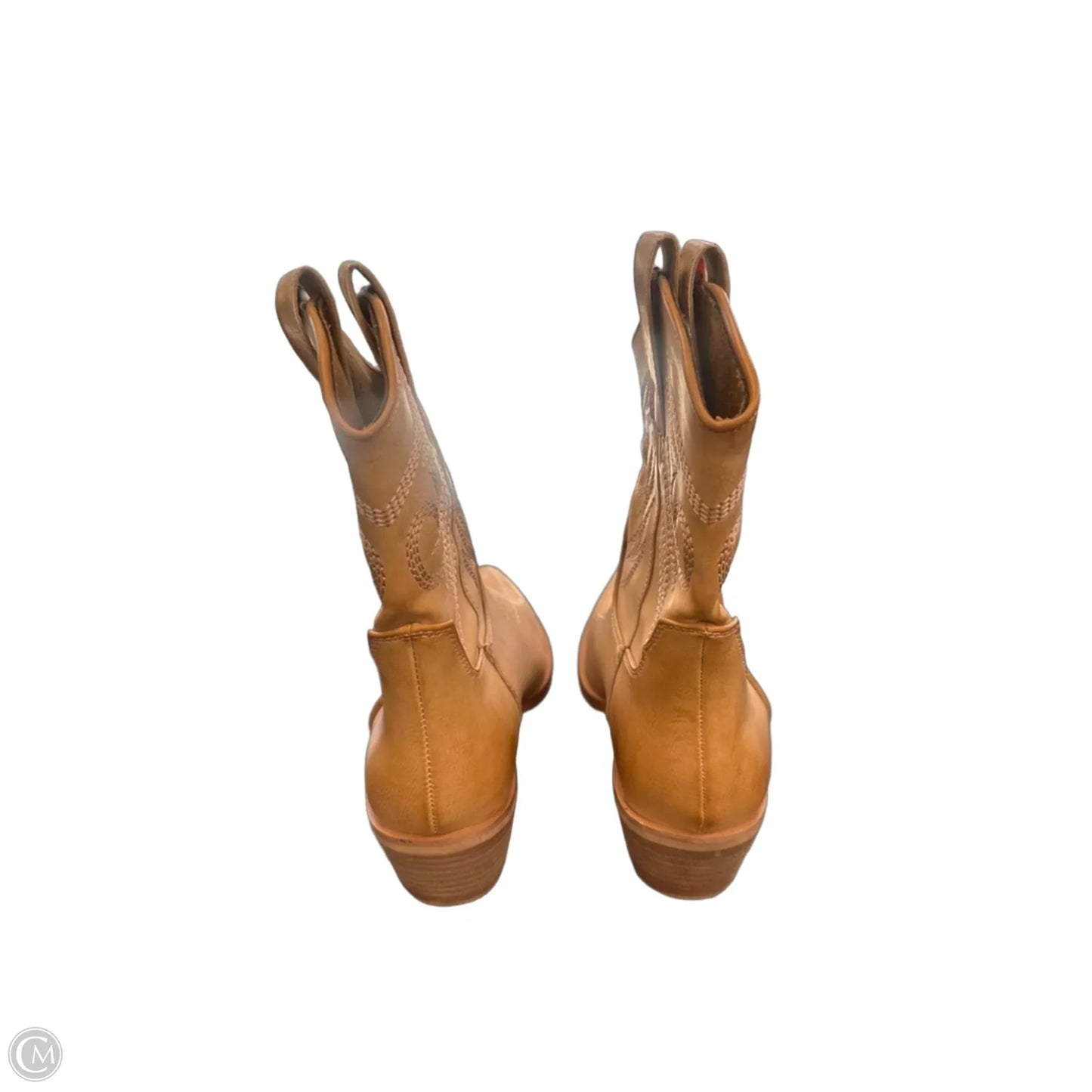 Boots Ankle Heels By Shu Shop In Brown, Size: 6.5