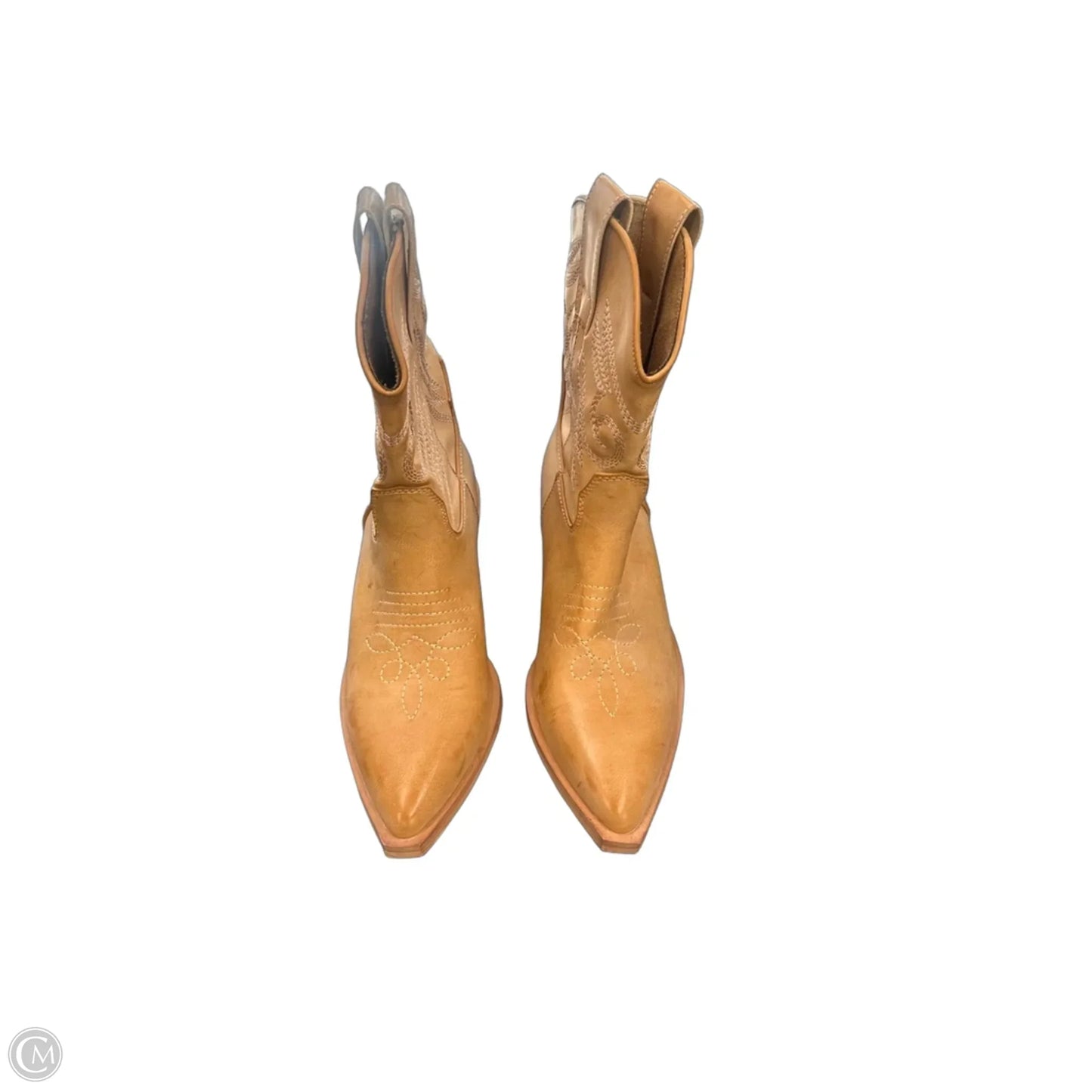 Boots Ankle Heels By Shu Shop In Brown, Size: 6.5