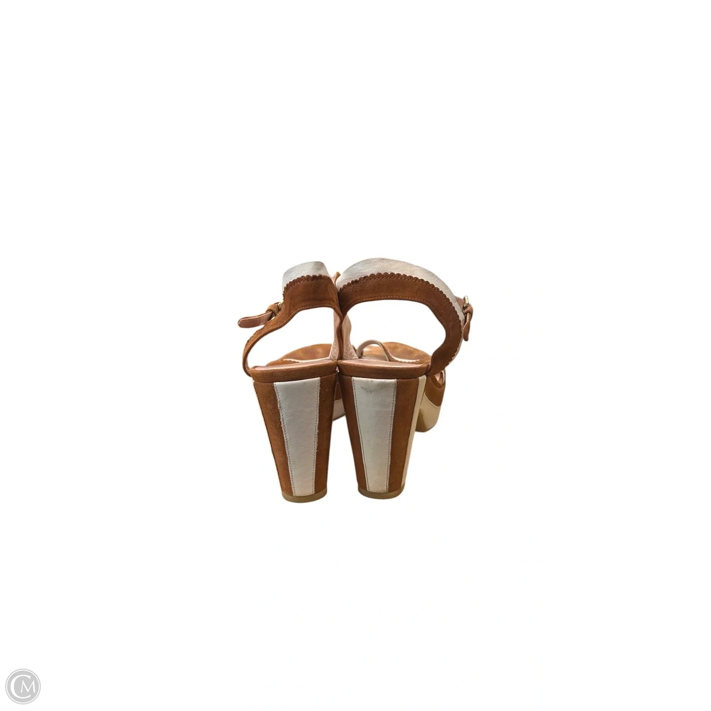 Shoes Designer By Stuart Weitzman In Brown & White, Size: 11