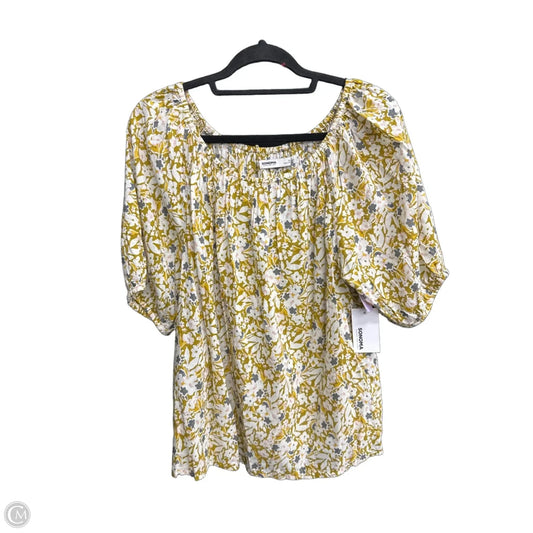 Top Short Sleeve By Sonoma In Floral Print, Size: Xl