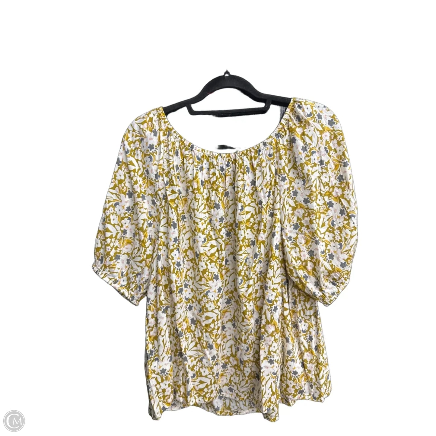 Top Short Sleeve By Sonoma In Floral Print, Size: Xl