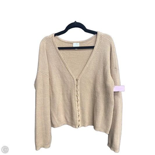Sweater Cardigan By Cyrus In Brown, Size: L