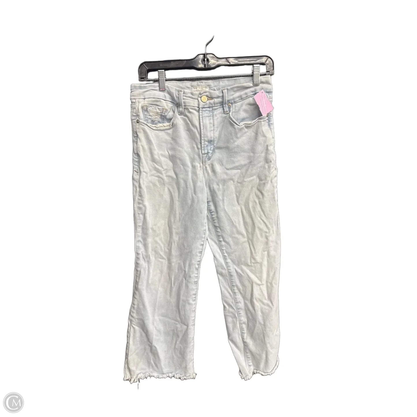 Jeans Wide Leg By Good American In Blue Denim, Size: 8