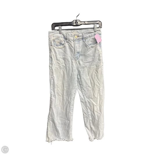 Jeans Wide Leg By Good American In Blue Denim, Size: 8