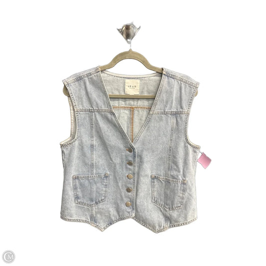 Vest Other By Le Lis In Blue Denim, Size: S