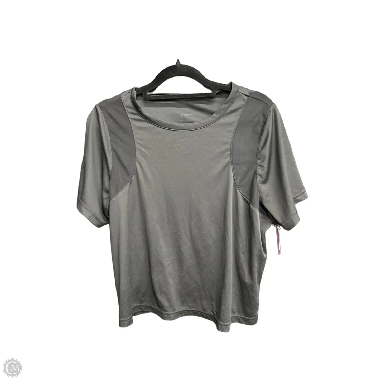 Athletic Top Short Sleeve By Nike In Black, Size: M