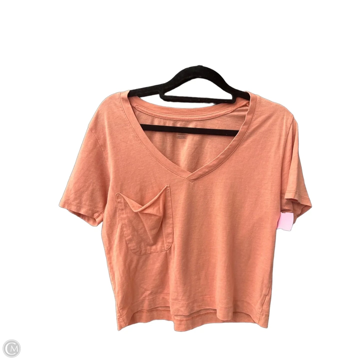Top Short Sleeve Basic By Z Supply In Coral, Size: S