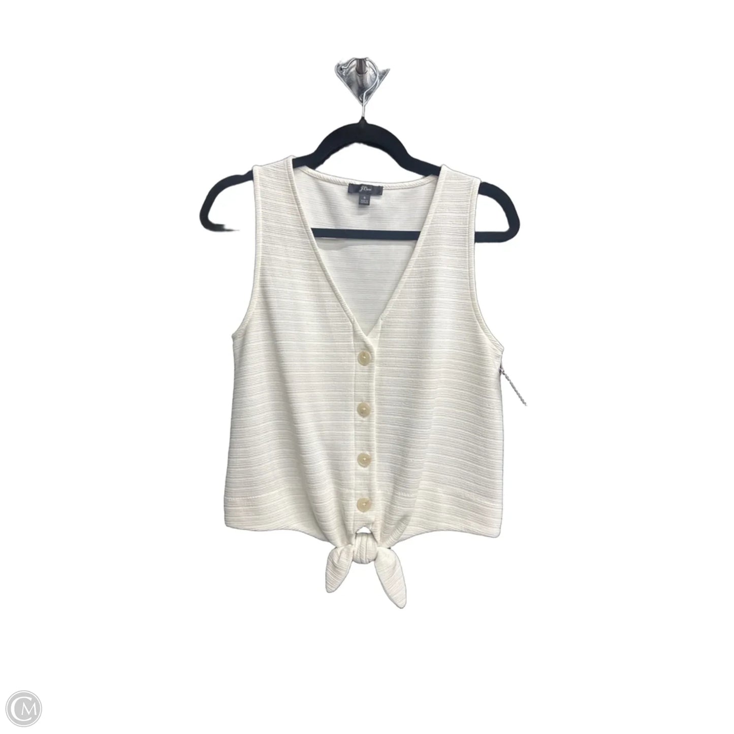 Top Sleeveless By J. Crew In White, Size: S