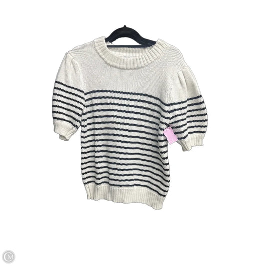 Sweater Short Sleeve By English Factory In Striped Pattern, Size: S