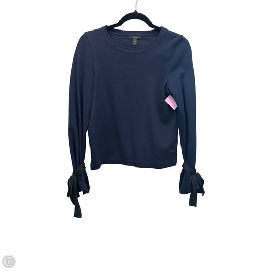 Top Long Sleeve By J. Crew In Navy, Size: Xxs
