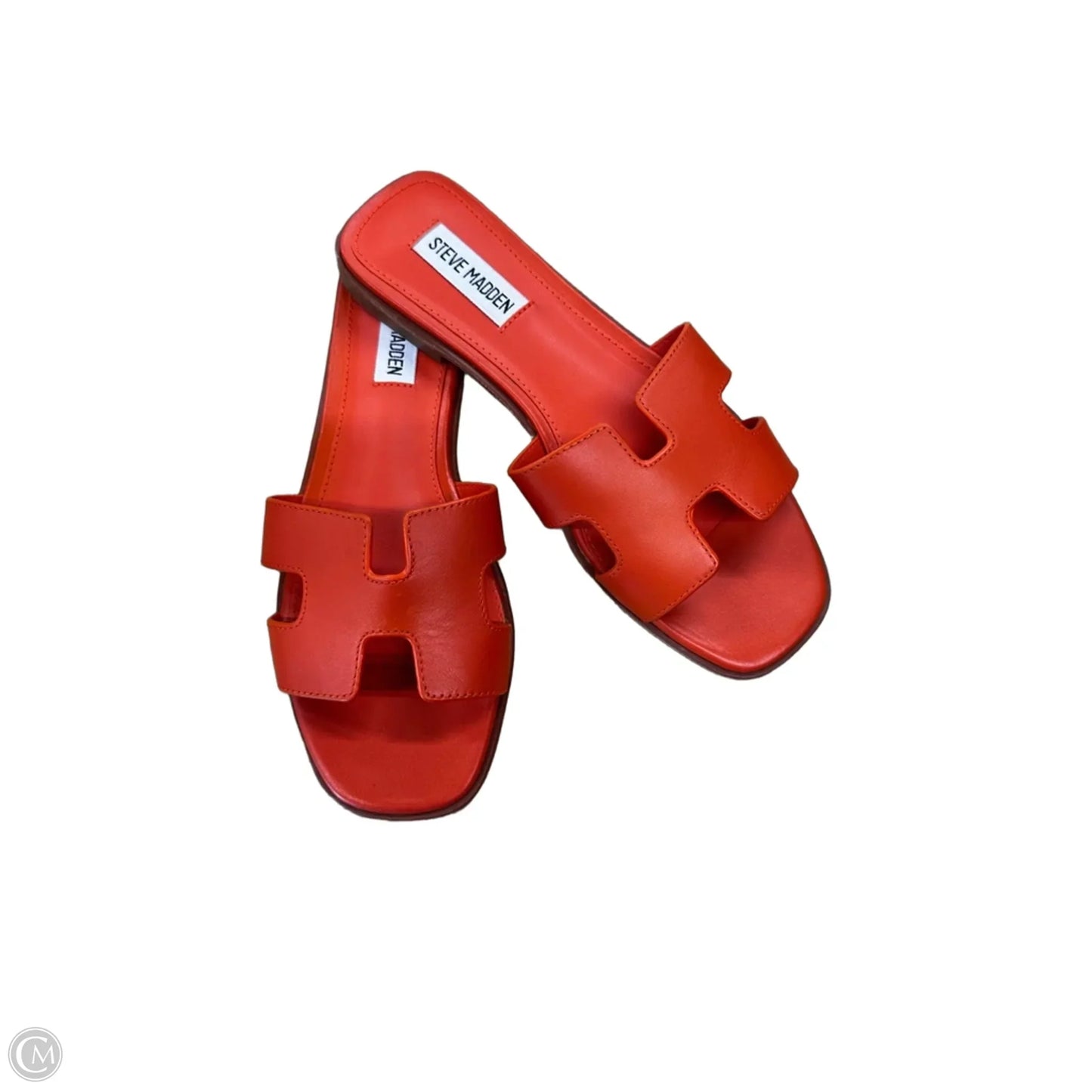 Sandals Flip Flops By Steve Madden In Orange, Size: 7.5