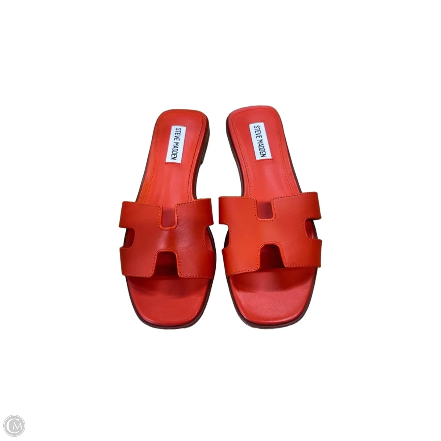 Sandals Flip Flops By Steve Madden In Orange, Size: 7.5