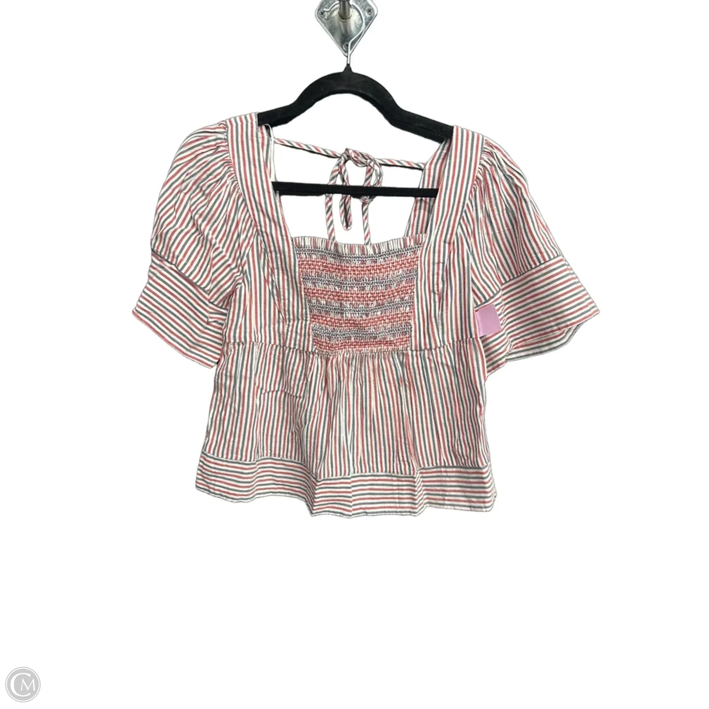 Top Short Sleeve By Old Navy In Striped Pattern, Size: Xs