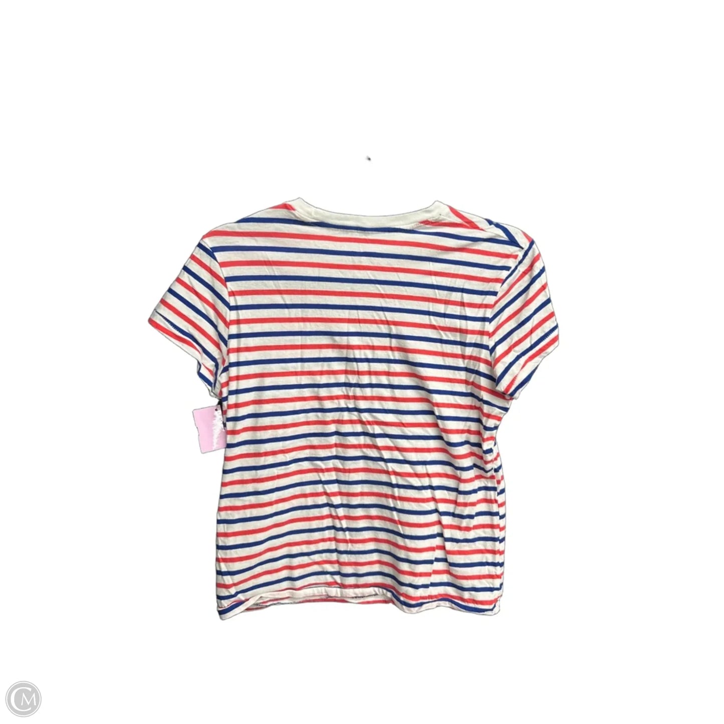 Top Short Sleeve Basic By Universal Thread In Striped Pattern, Size: Xs