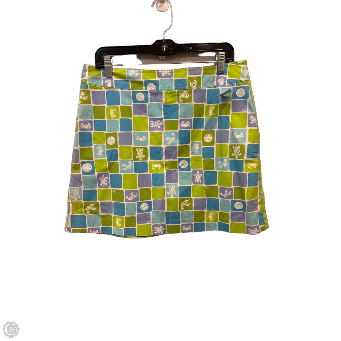 Skirt Designer By Lilly Pulitzer In Blue & Green, Size: 14