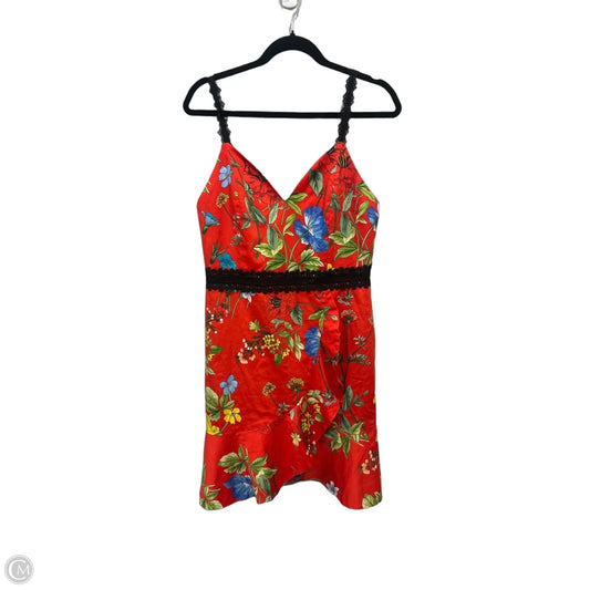 Dress Designer By Alice + Olivia In Floral Print, Size: M