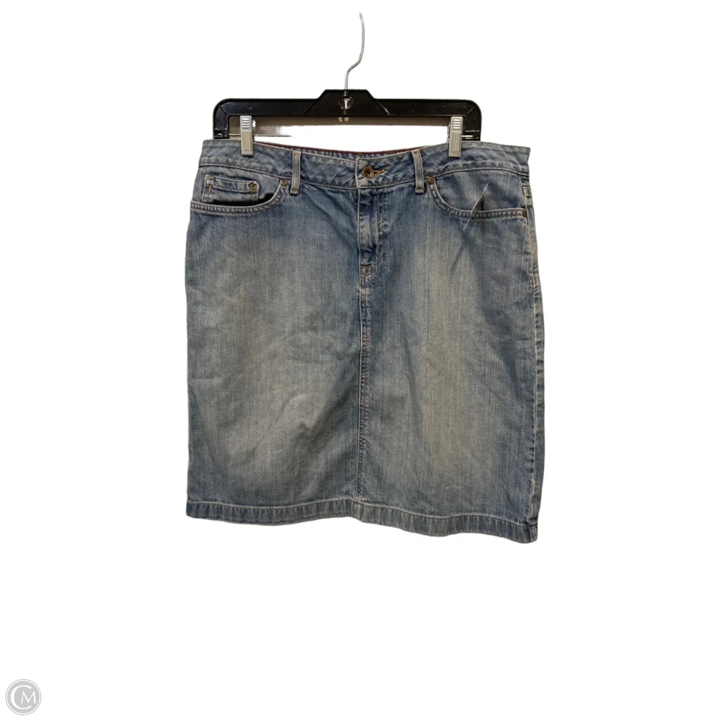 Skirt Mini & Short By L.l. Bean In Blue Denim, Size: 12
