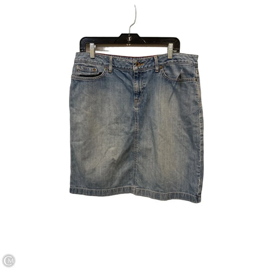 Skirt Mini & Short By L.l. Bean In Blue Denim, Size: 12