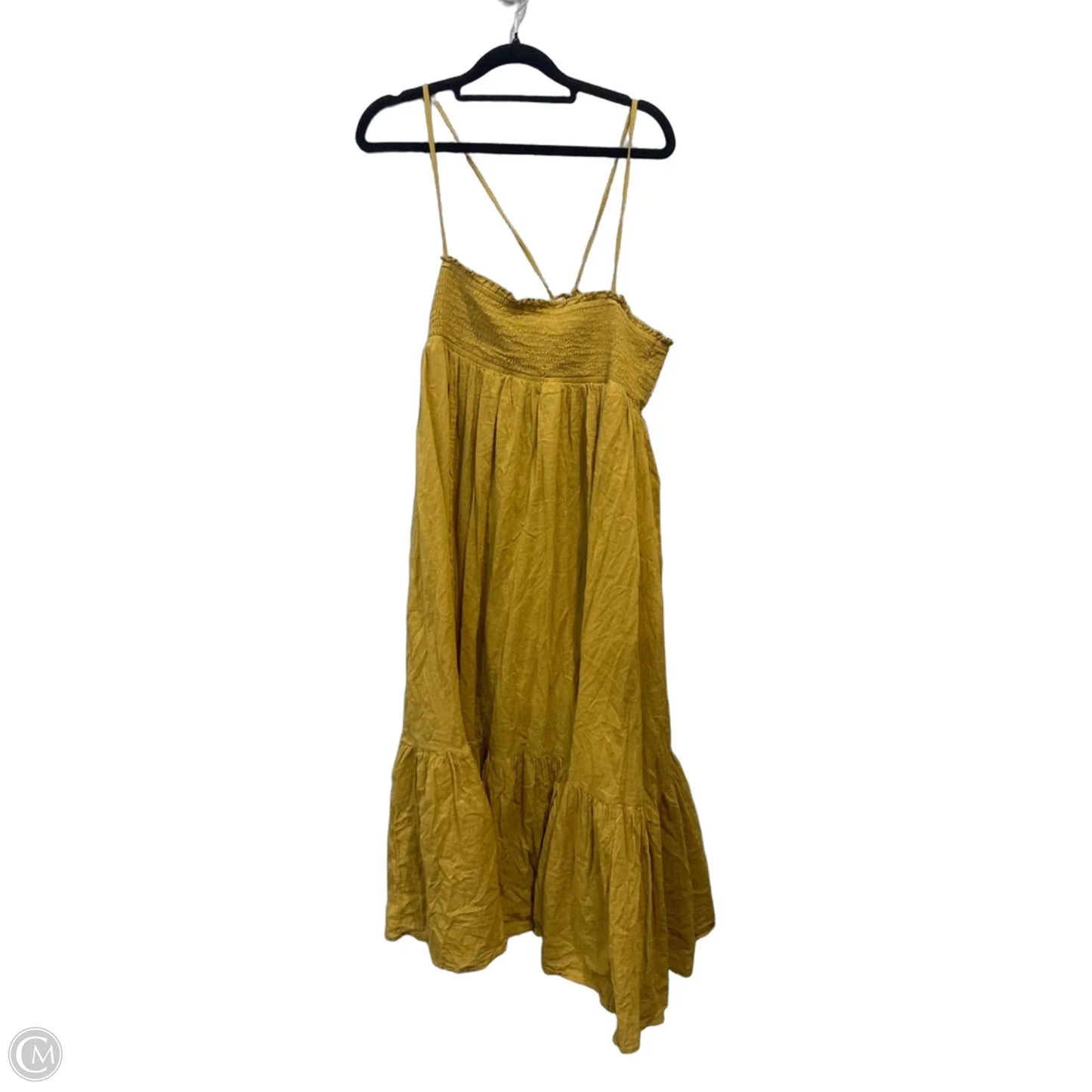 Dress Casual Midi By Free People In Yellow, Size: S