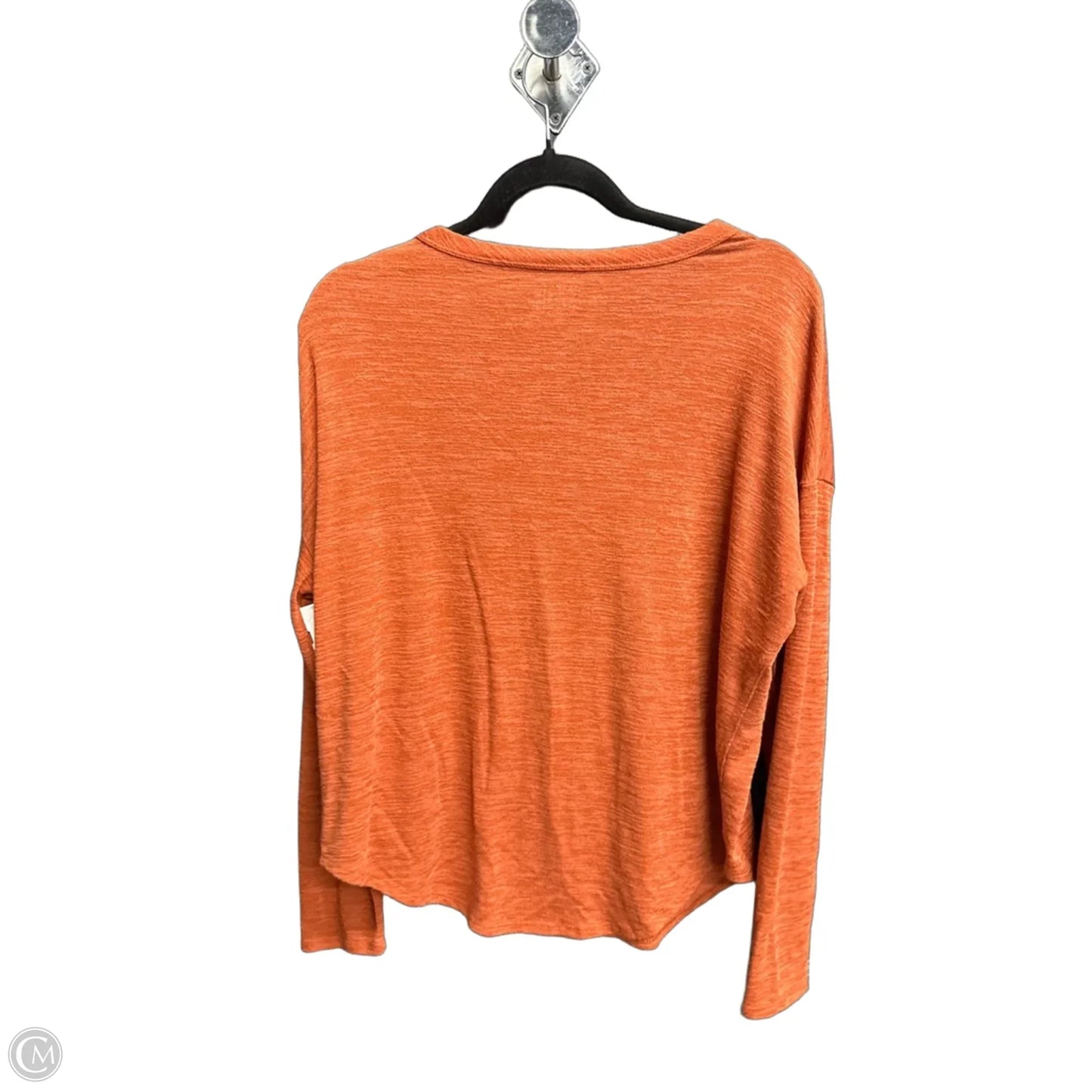 Top Long Sleeve By Time And Tru In Orange, Size: M