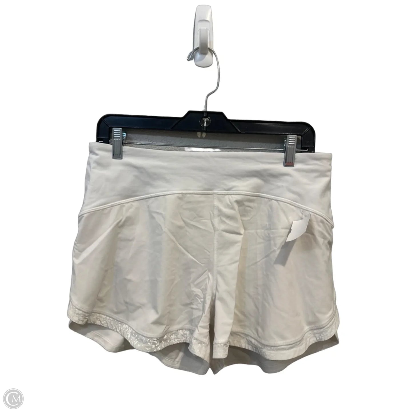 Athletic Shorts By Lululemon In White, Size: 8