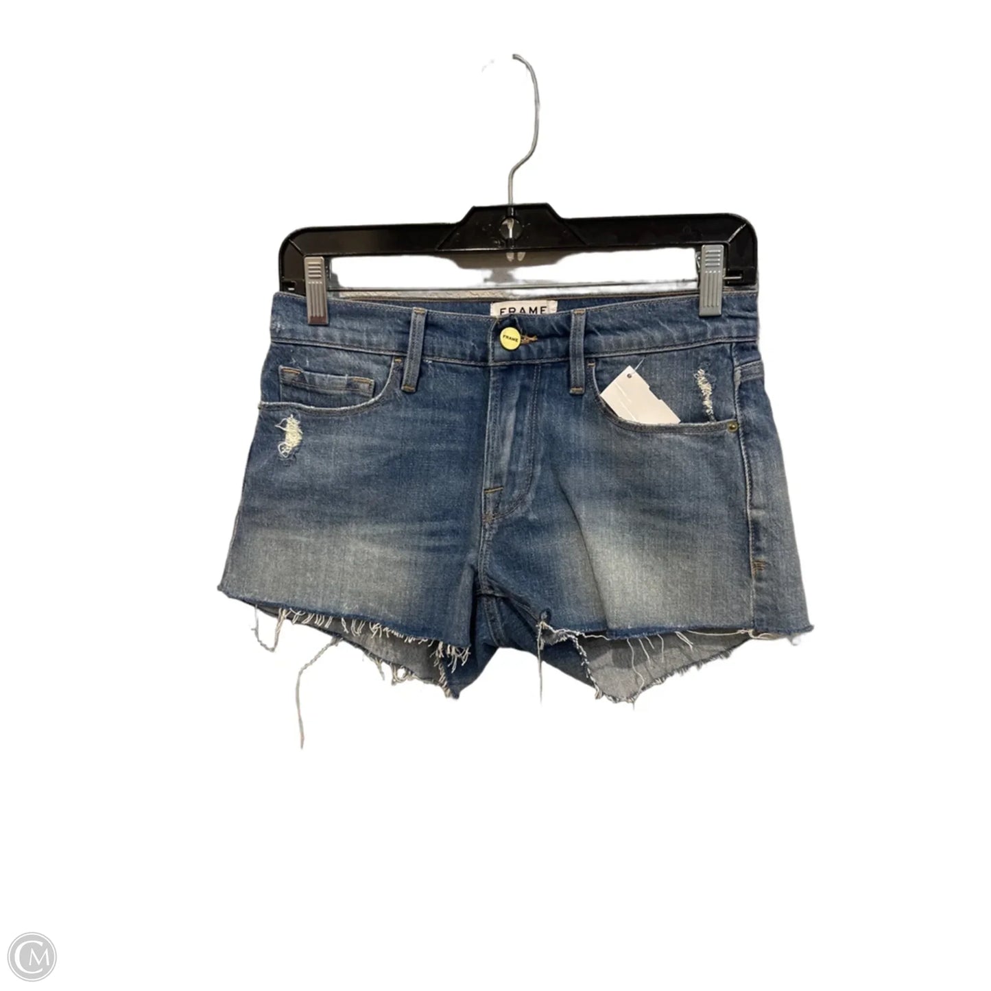Shorts By Frame In Blue Denim, Size: 0