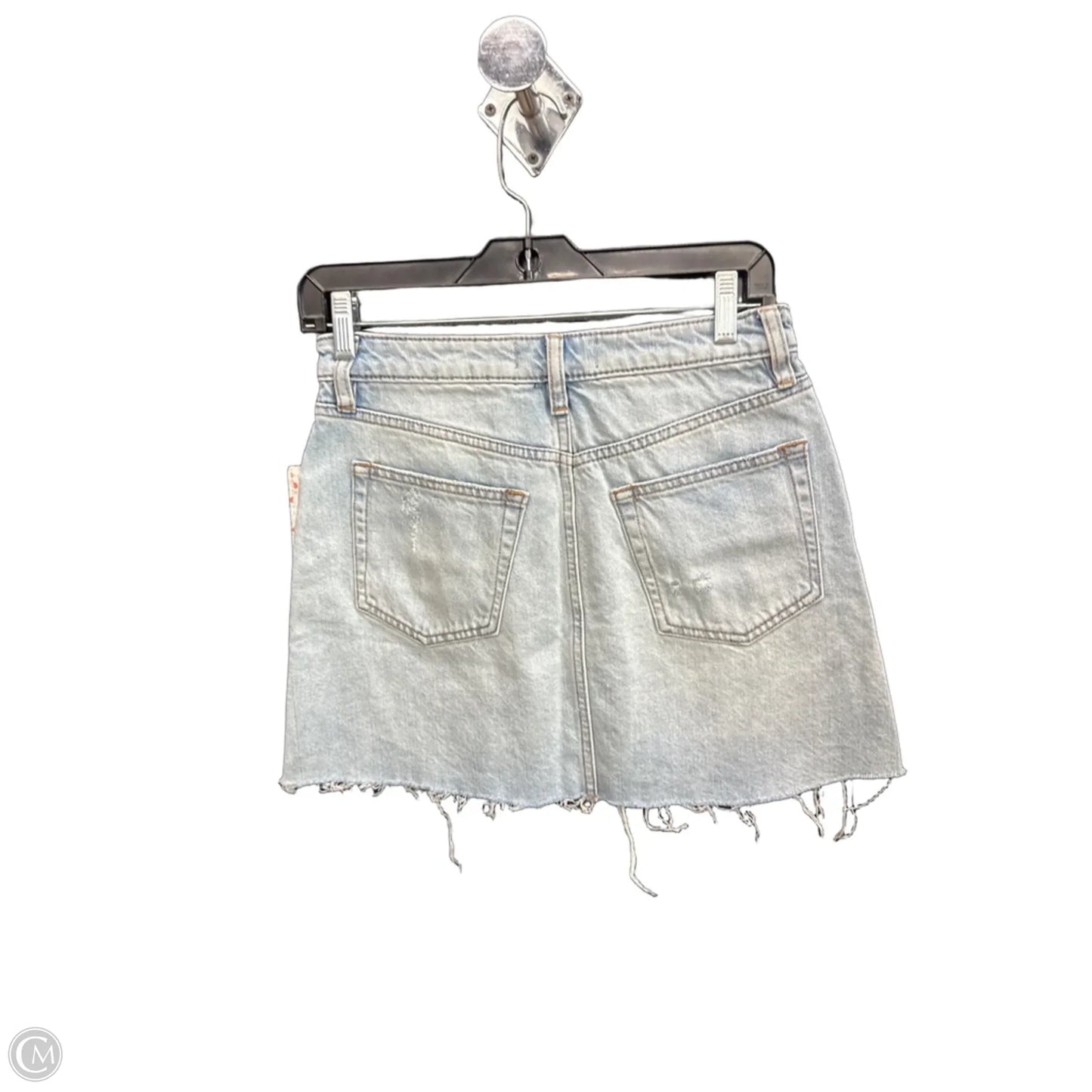 Skirt Mini & Short By Free People In Blue Denim, Size: 2