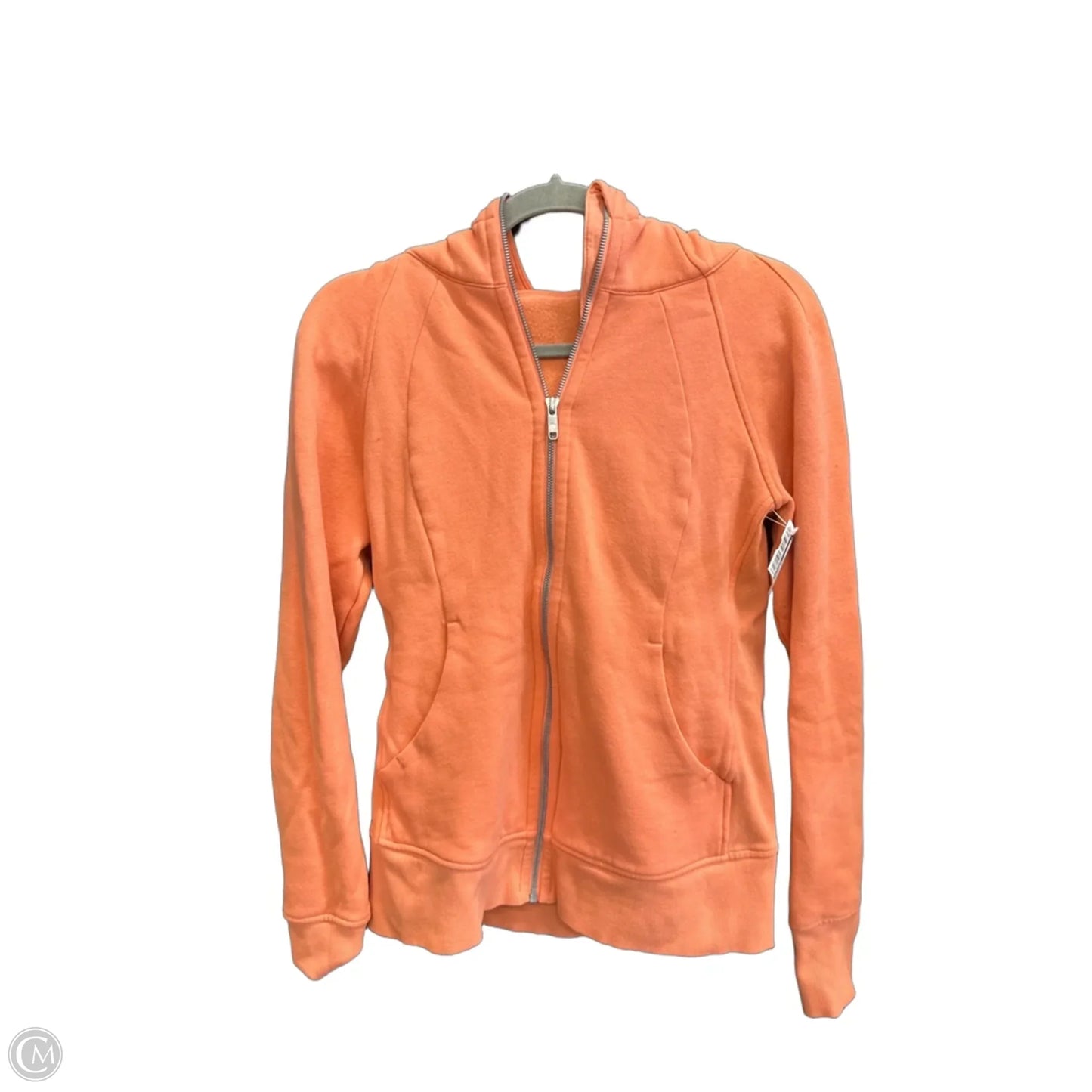 Athletic Jacket By Lululemon In Coral, Size: M