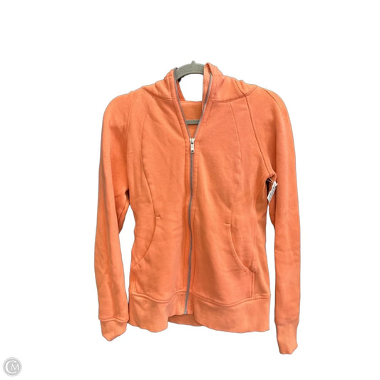 Athletic Jacket By Lululemon In Coral, Size: M