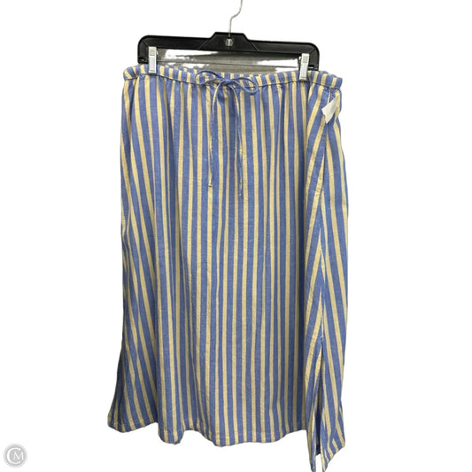 Skirt Midi By Universal Thread In Striped Pattern, Size: 14