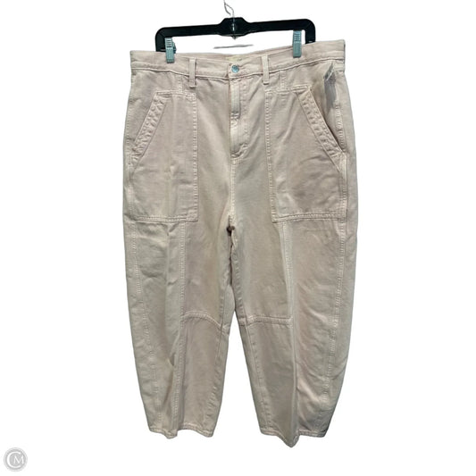 Pants Cropped By Universal Thread In Pink Denim, Size: 16