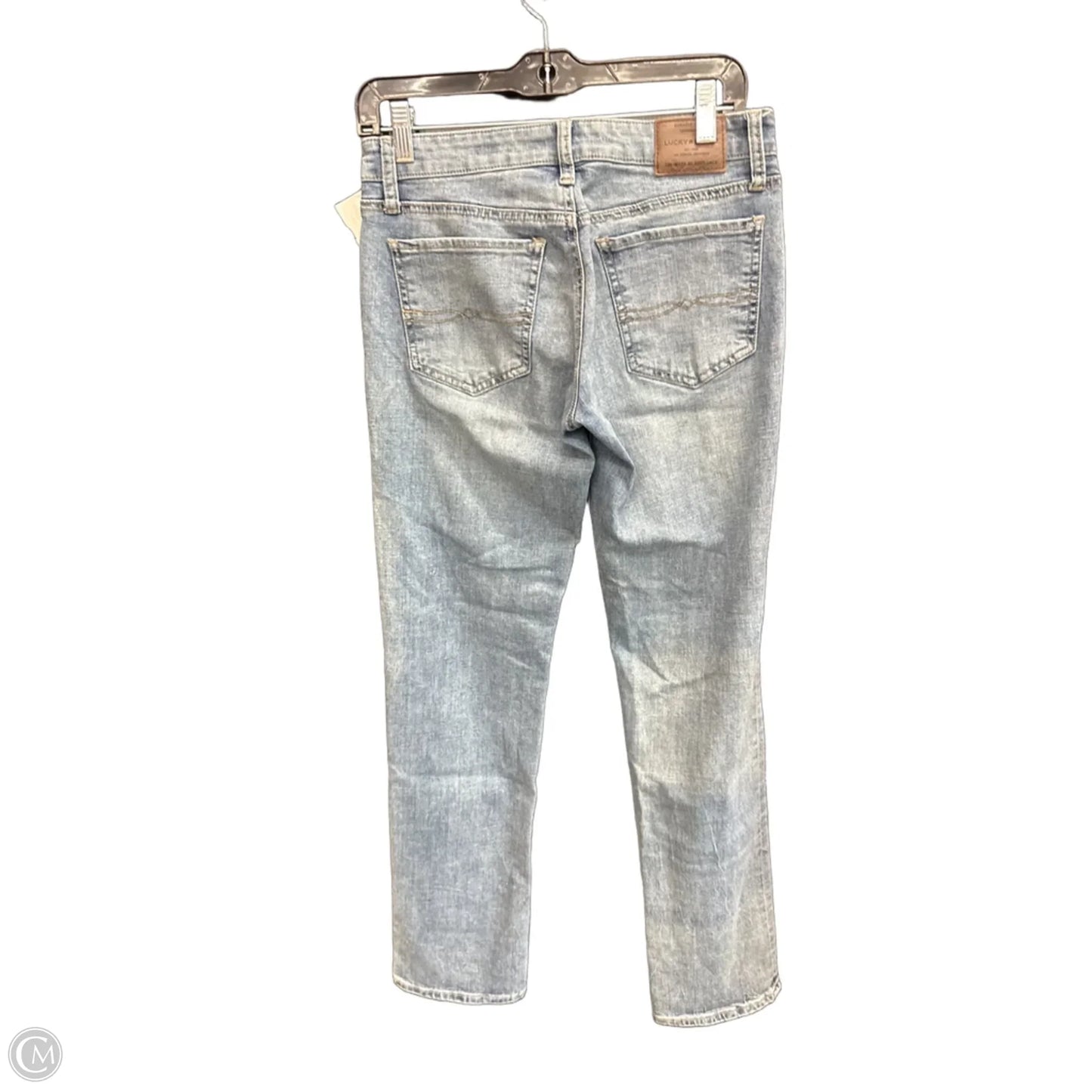 Jeans Straight By Lucky Brand In Blue Denim, Size: 4