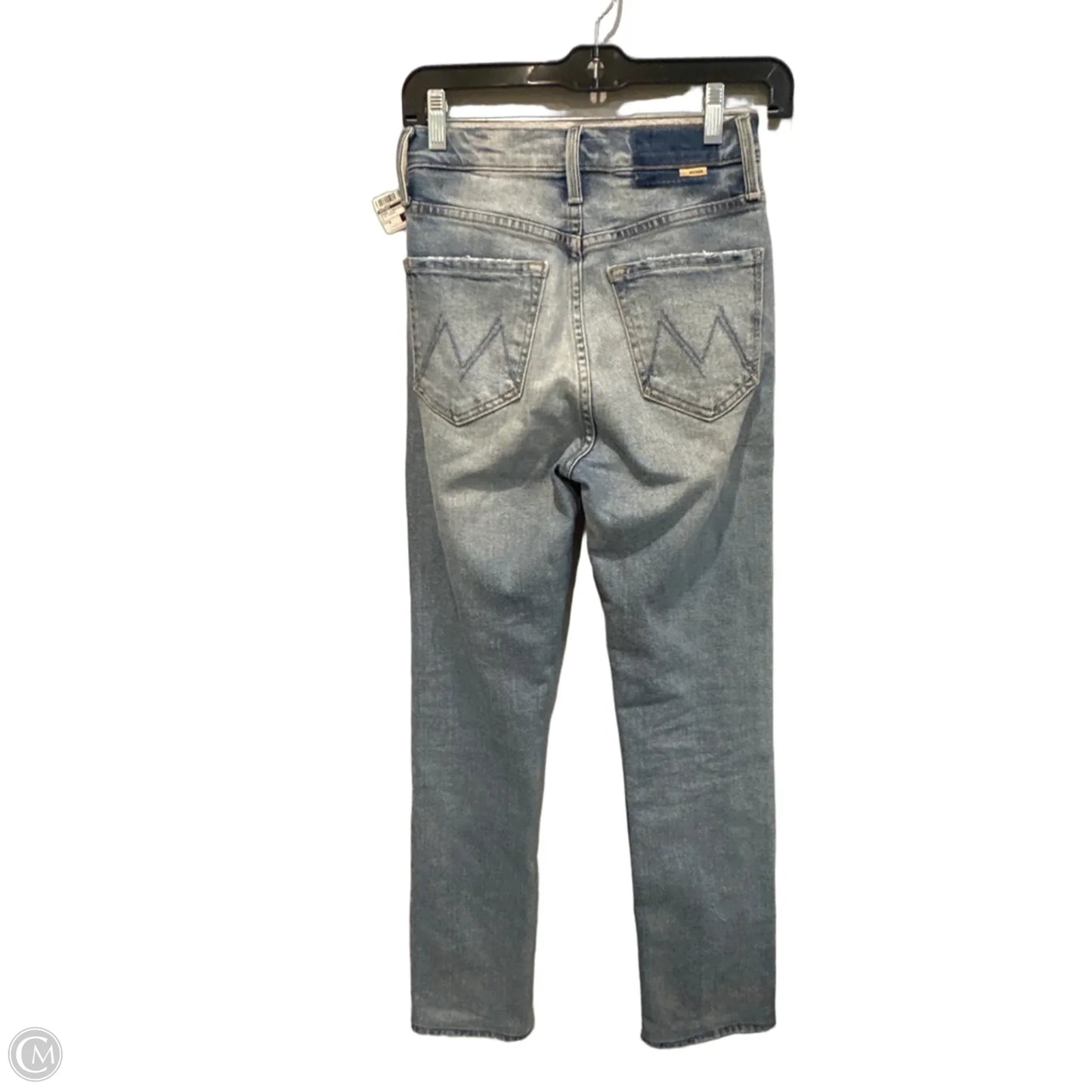 Jeans Straight By Mother In Blue Denim, Size: 0