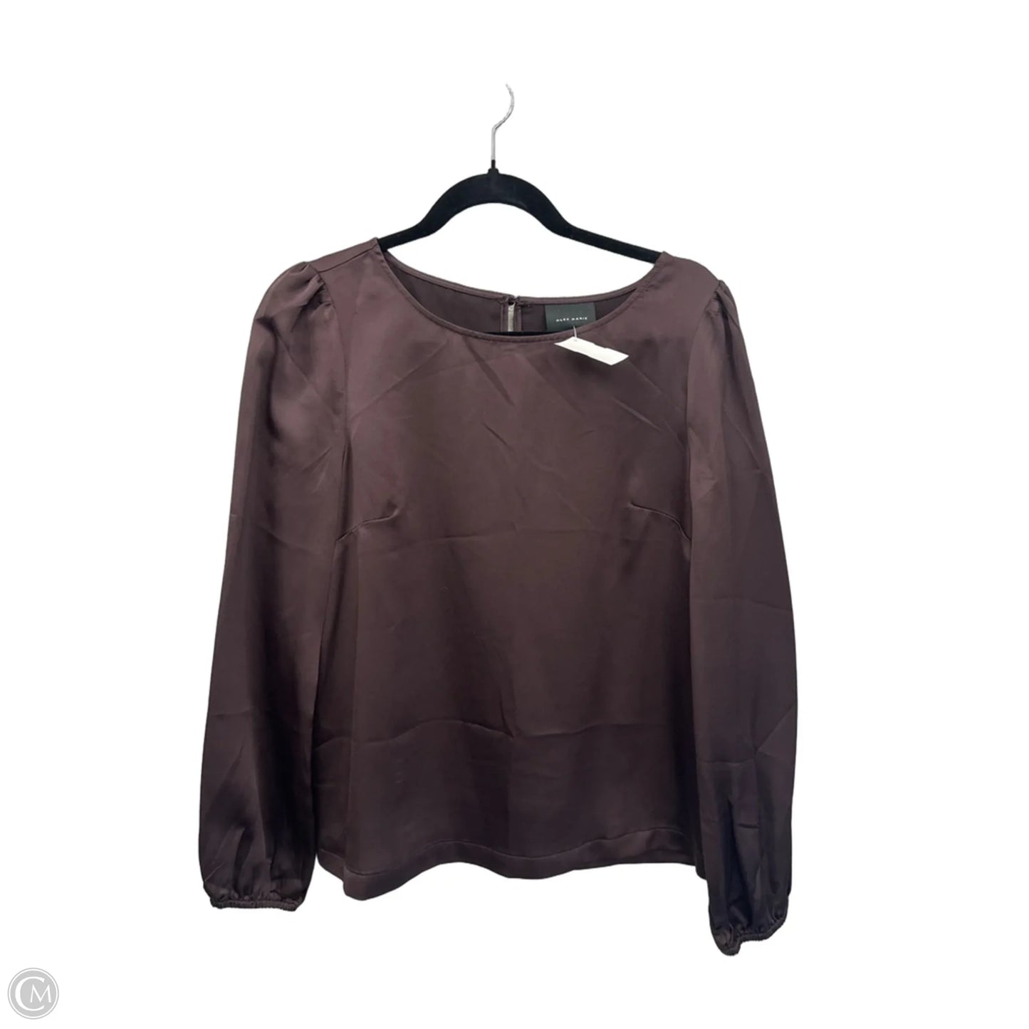 Top Long Sleeve By Alex Marie In Brown, Size: S