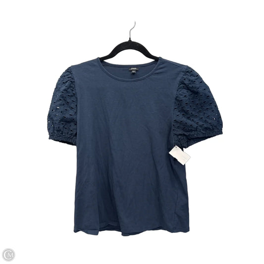 Top Short Sleeve By Express In Navy, Size: M