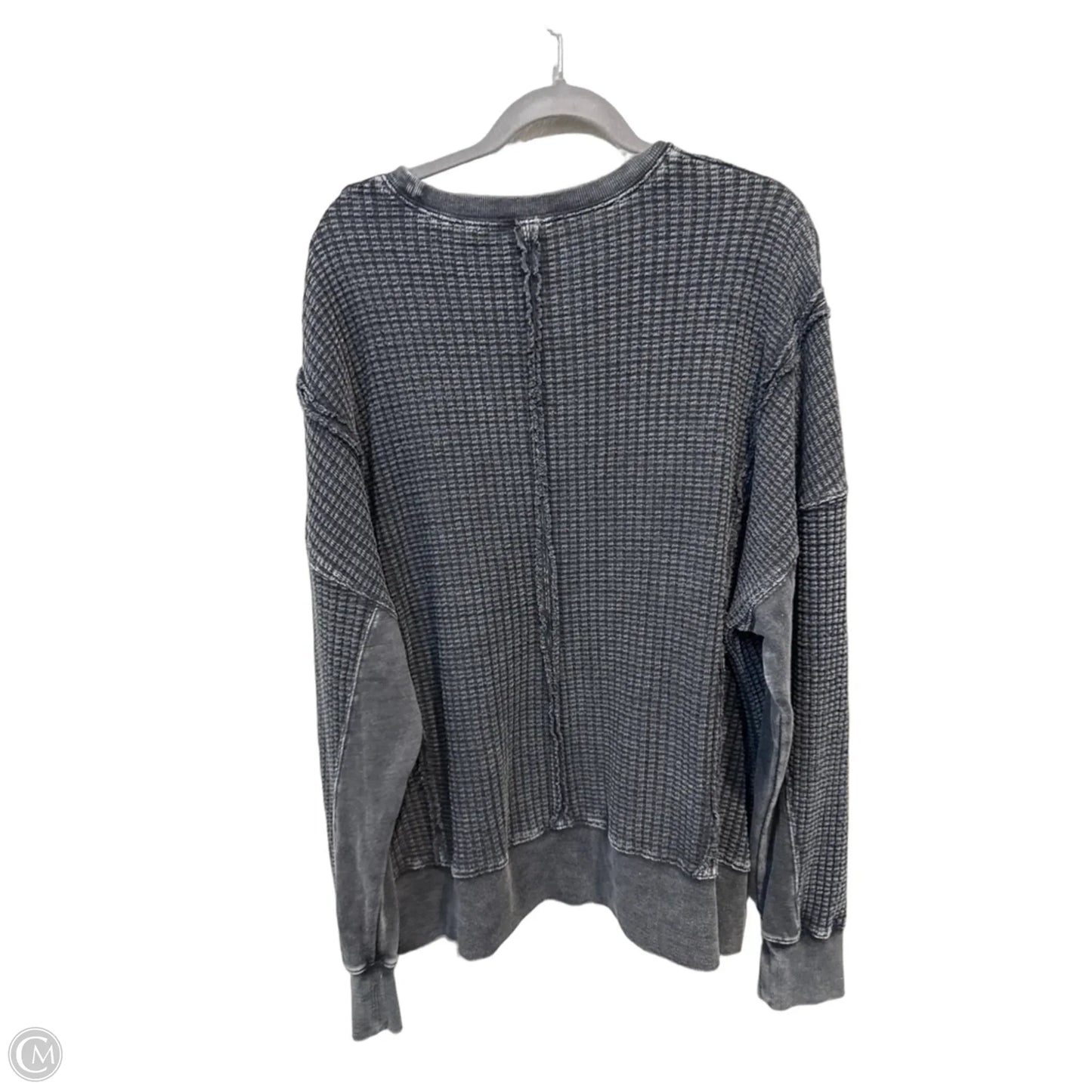 Sweatshirt Crewneck By Easel In Grey, Size: M
