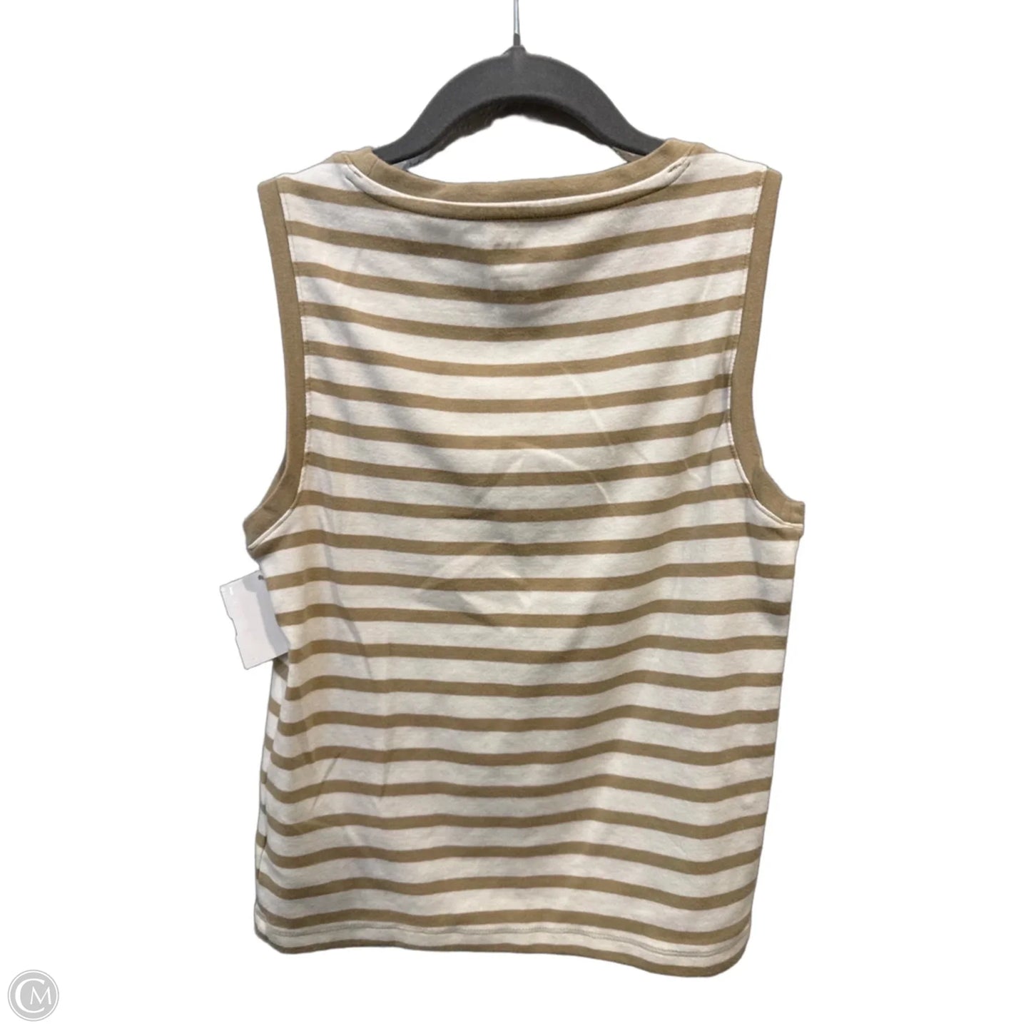 Top Sleeveless By Gap In Striped Pattern, Size: Mp
