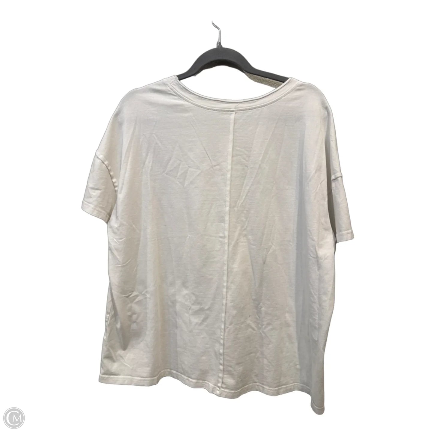 Top Short Sleeve By Clothes Mentor In White, Size: M
