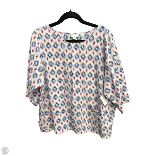 Top 3/4 Sleeve By Pure Jill In Multi-colored, Size: M