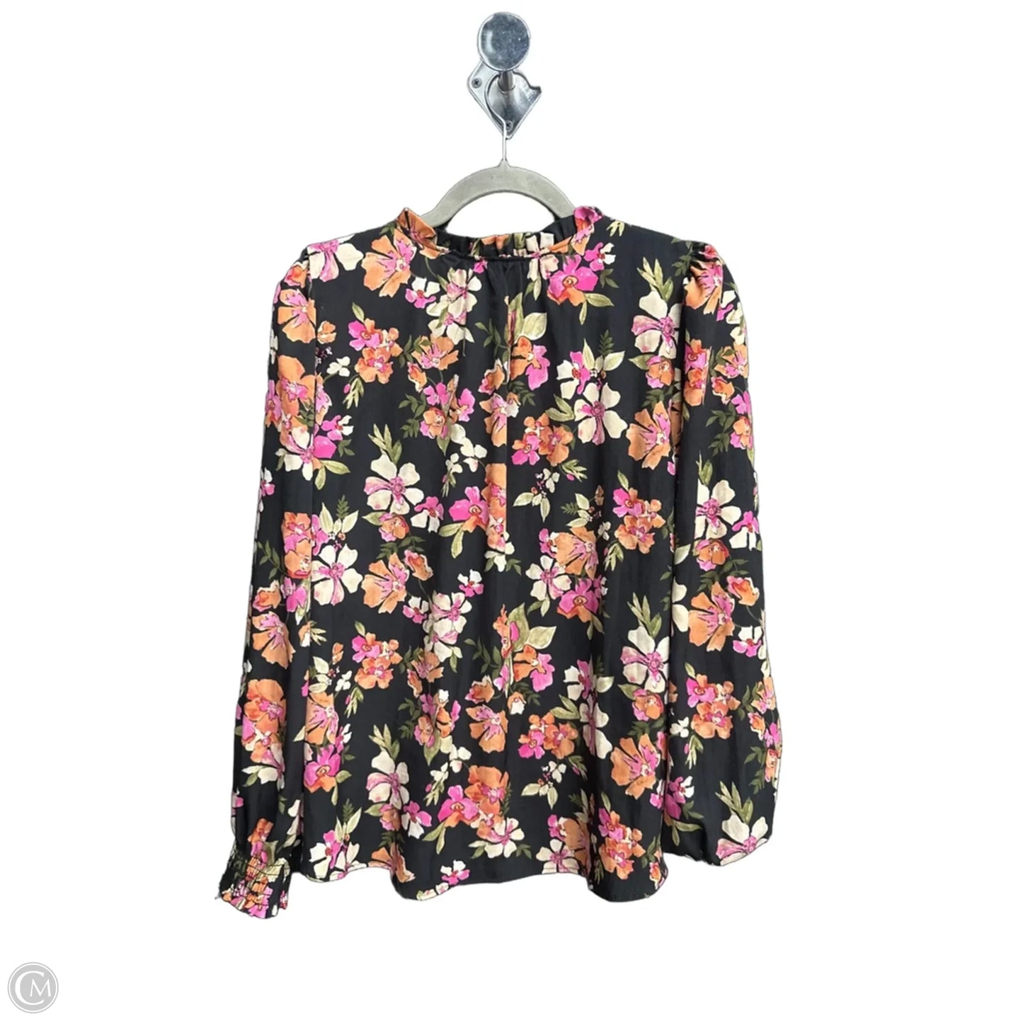 Top Long Sleeve By Les Amis In Floral Print, Size: L
