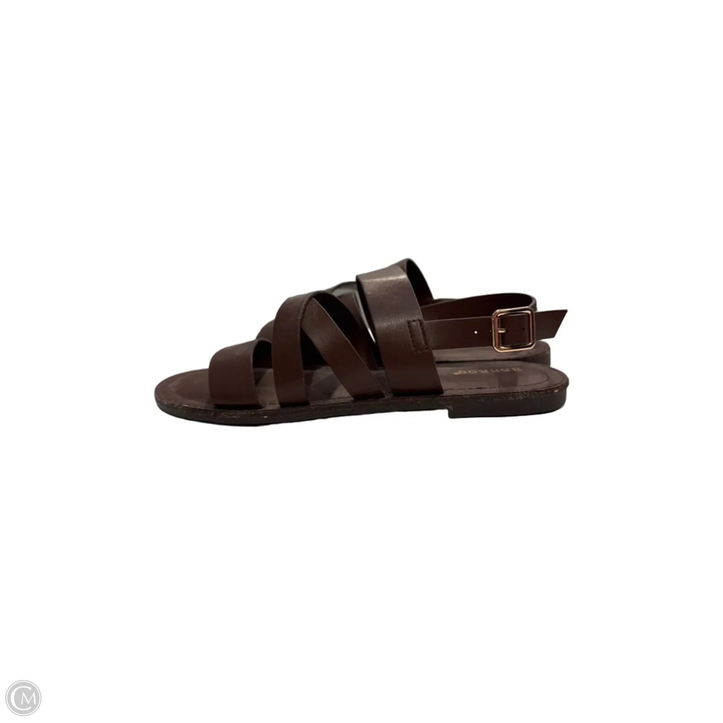 Sandals Flats By Bamboo In Brown, Size: 8