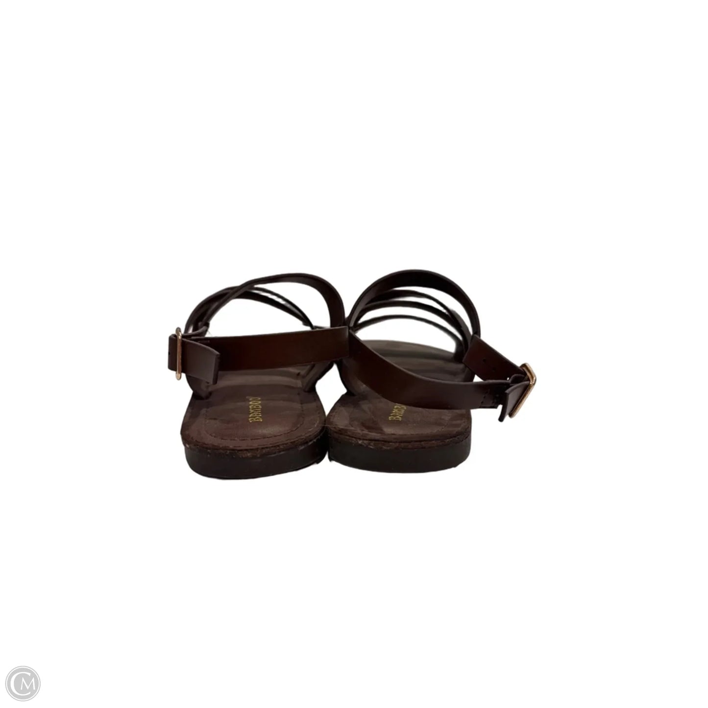 Sandals Flats By Bamboo In Brown, Size: 8