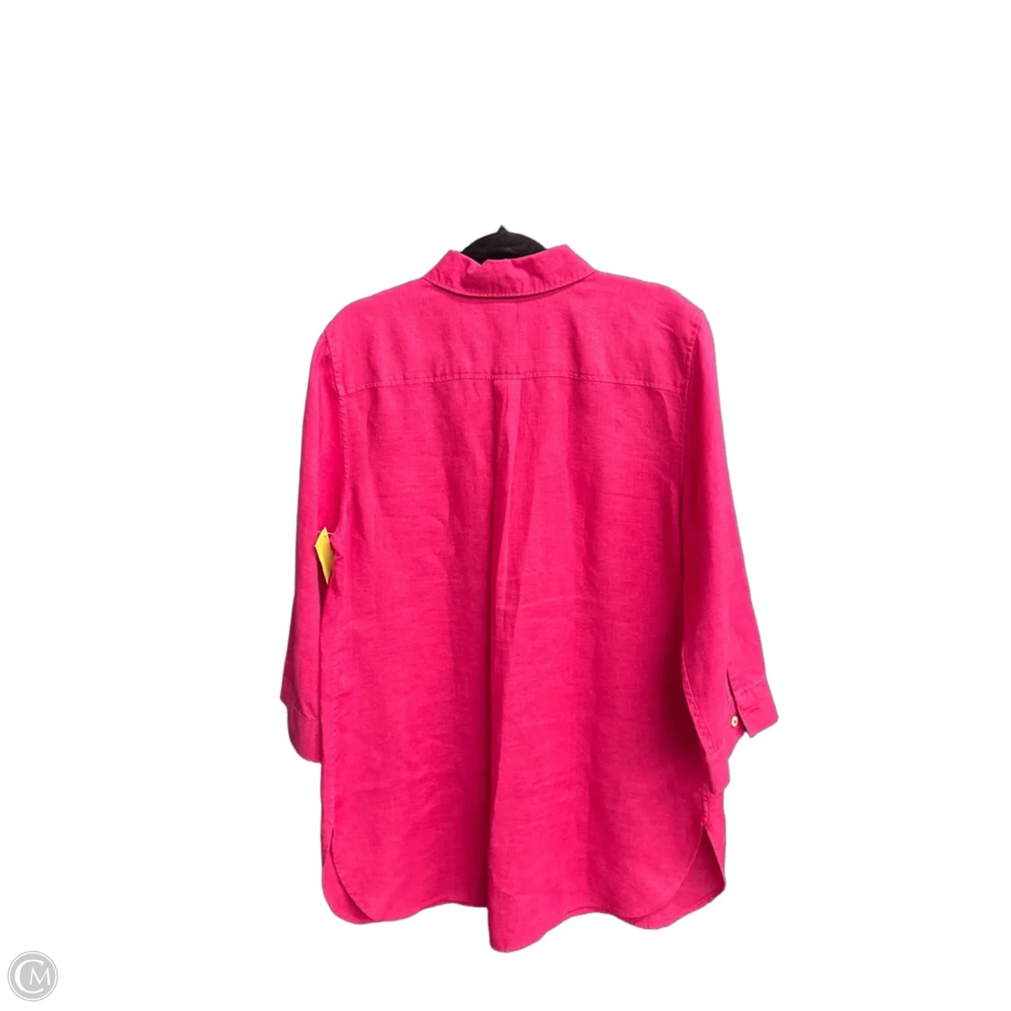 Top 3/4 Sleeve By Chicos In Pink, Size: M